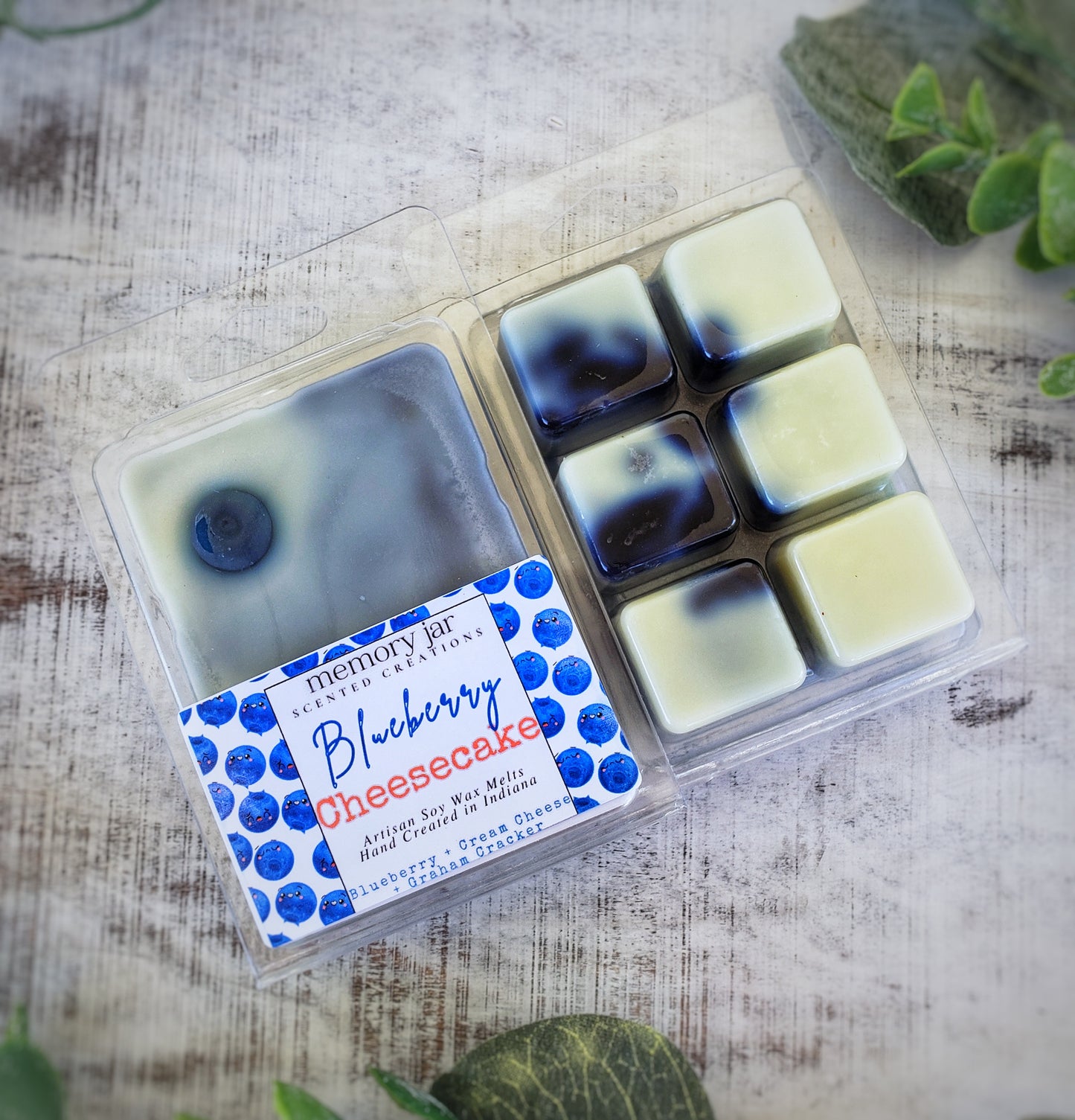 Blueberry Cheesecake | Soy Wax Melt Clamshell | The Nostalgia Collection