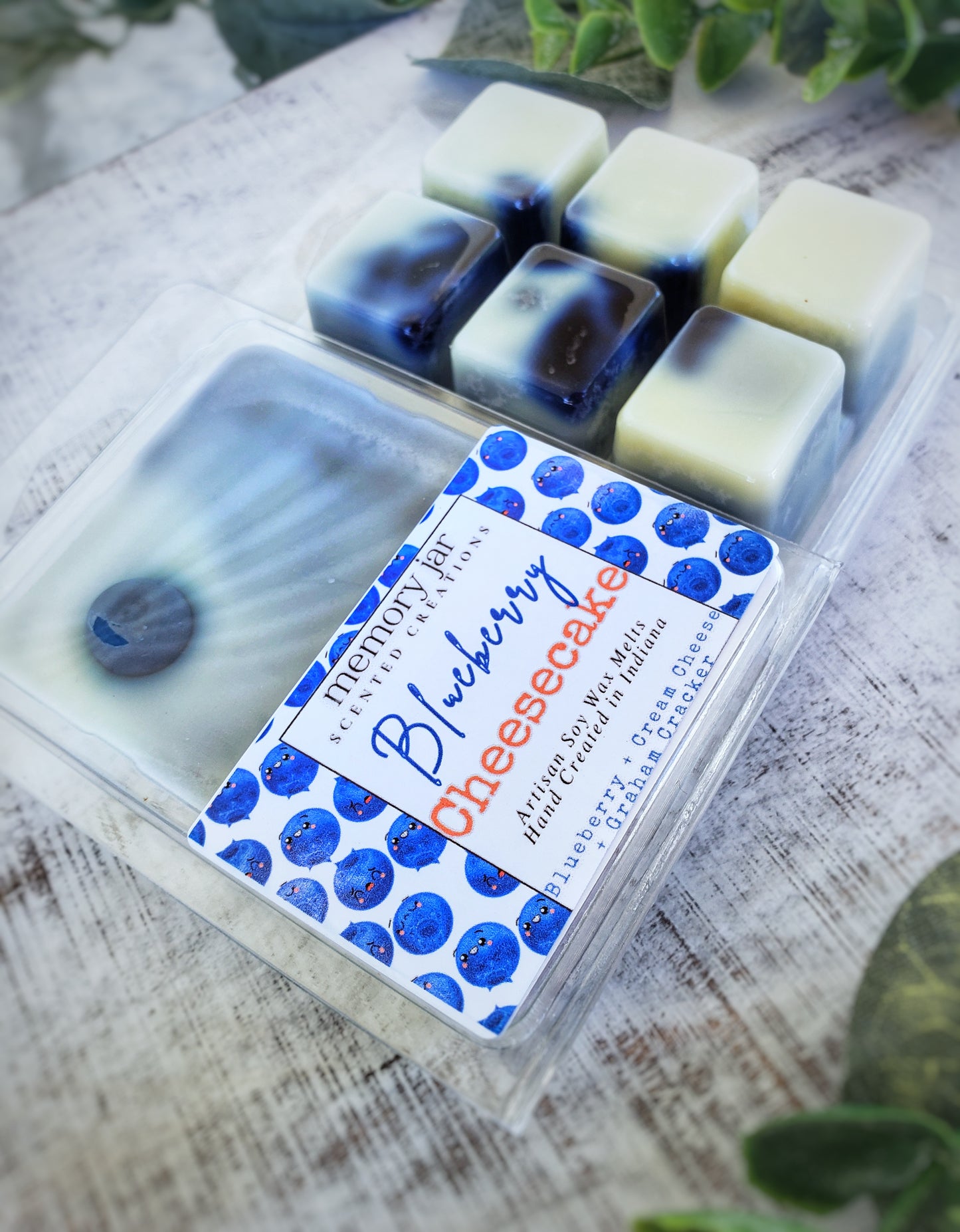 Blueberry Cheesecake | Soy Wax Melt Clamshell | The Nostalgia Collection