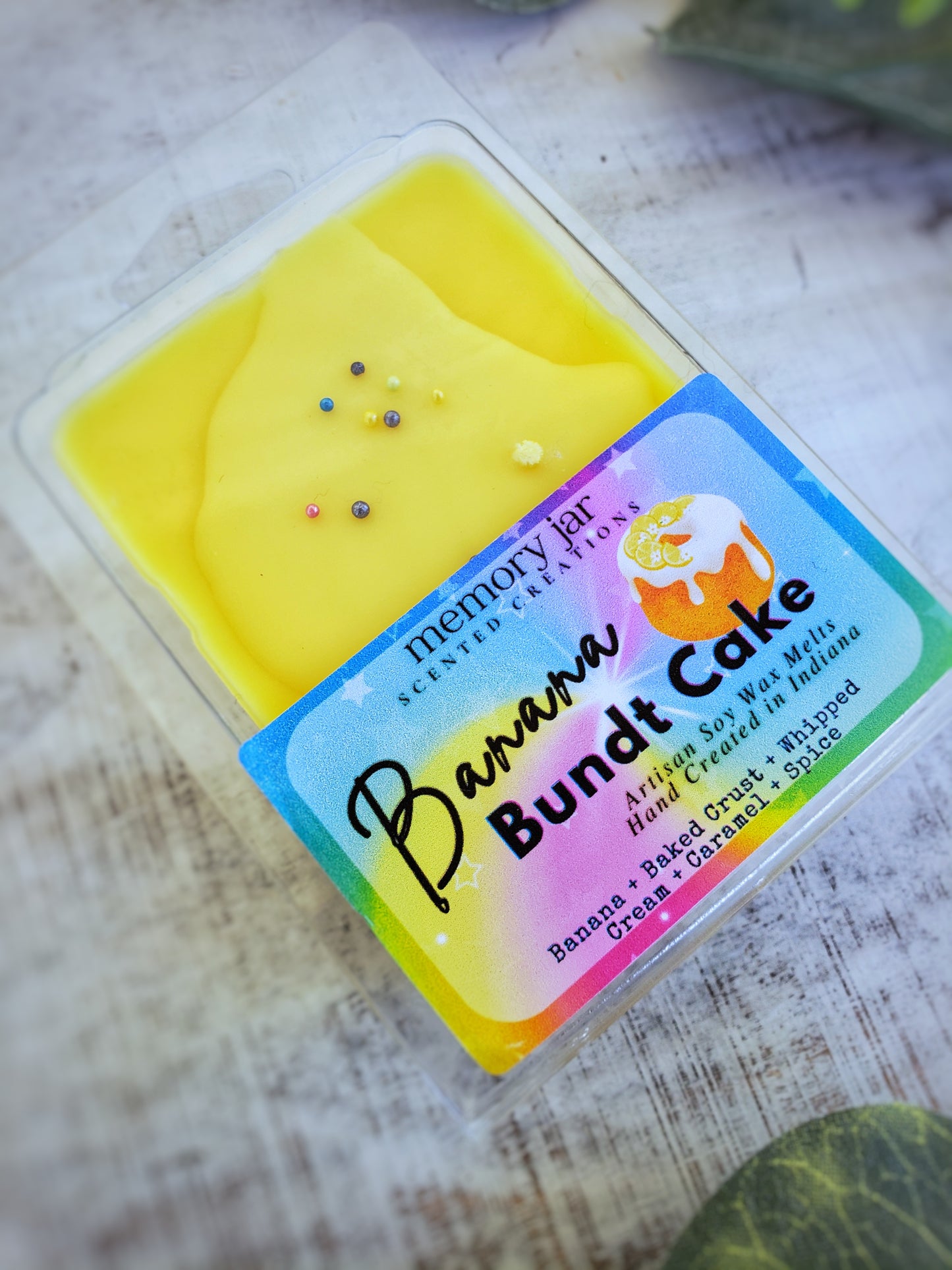 Banana Bundt Cake | Soy Wax Melt Clamshells | The Nostalgia Collection