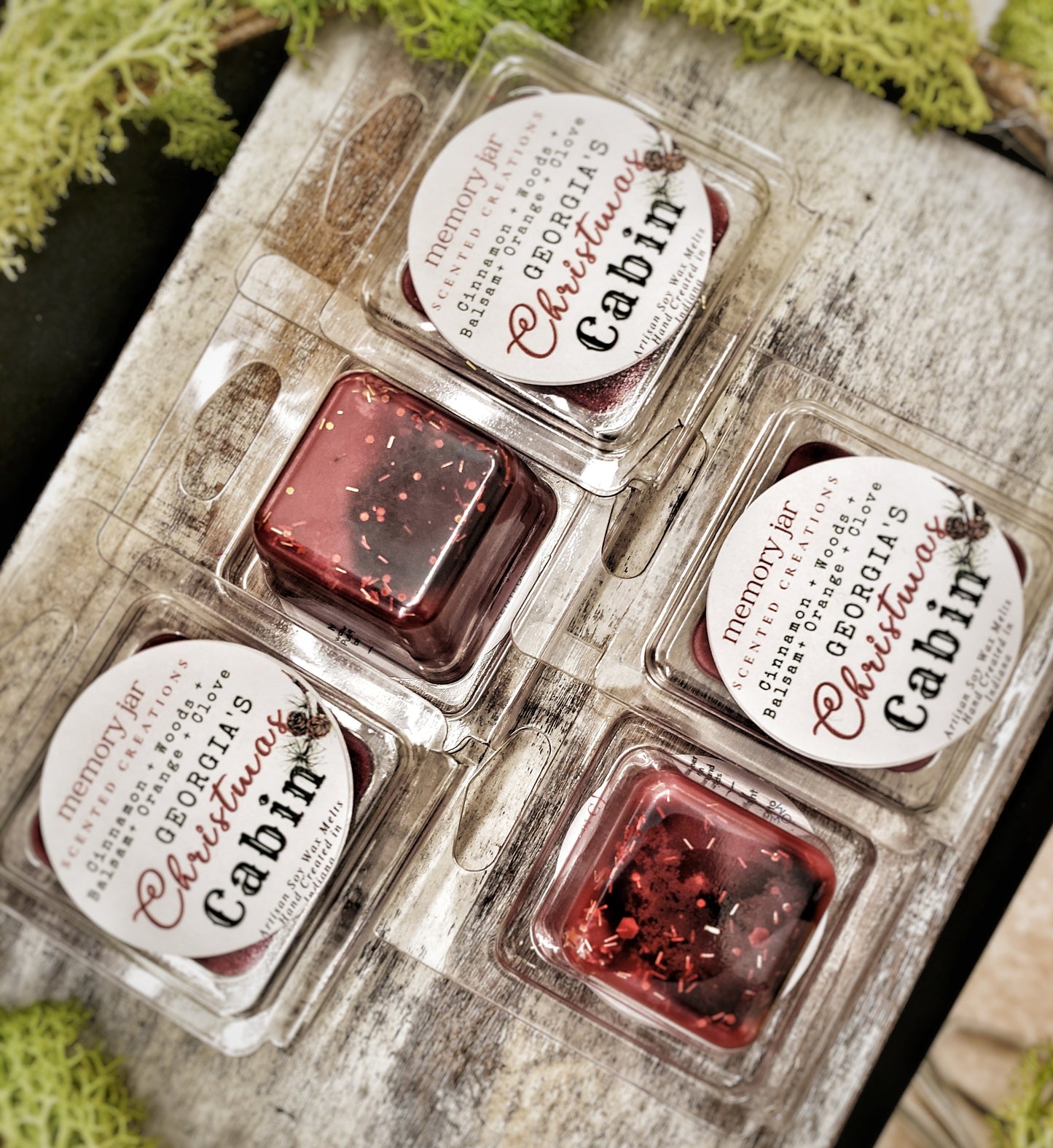 Georgia's Christmas Cabin Soy Wax Melts | Holiday Edition Clamshell