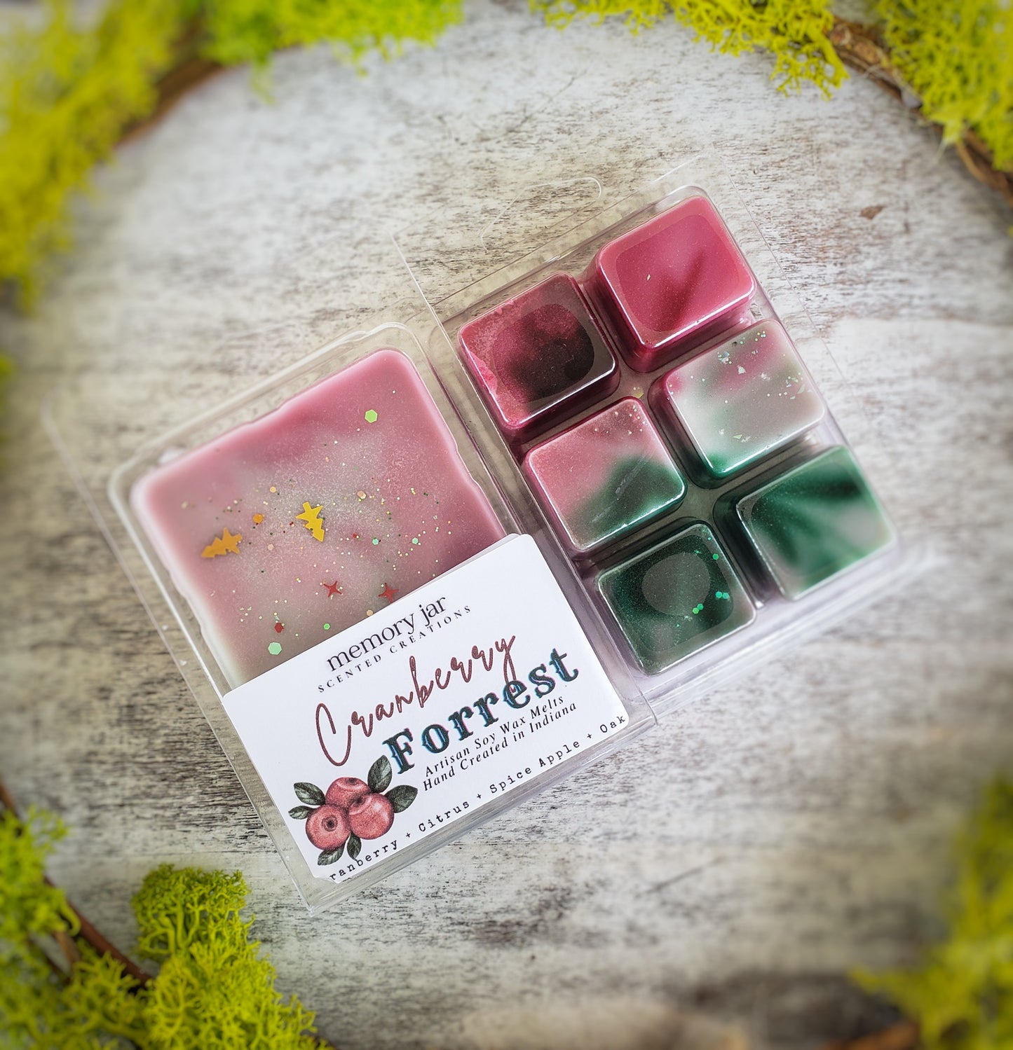 Cranberry Forest Soy Wax Melts | Holiday Edition Clamshells
