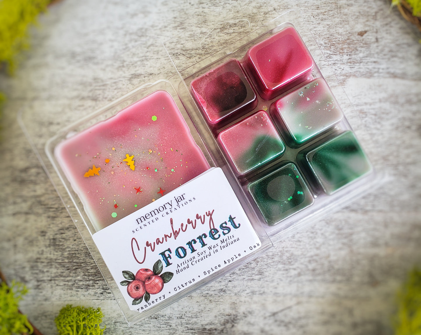 Cranberry Forest Soy Wax Melts | Holiday Edition Clamshells
