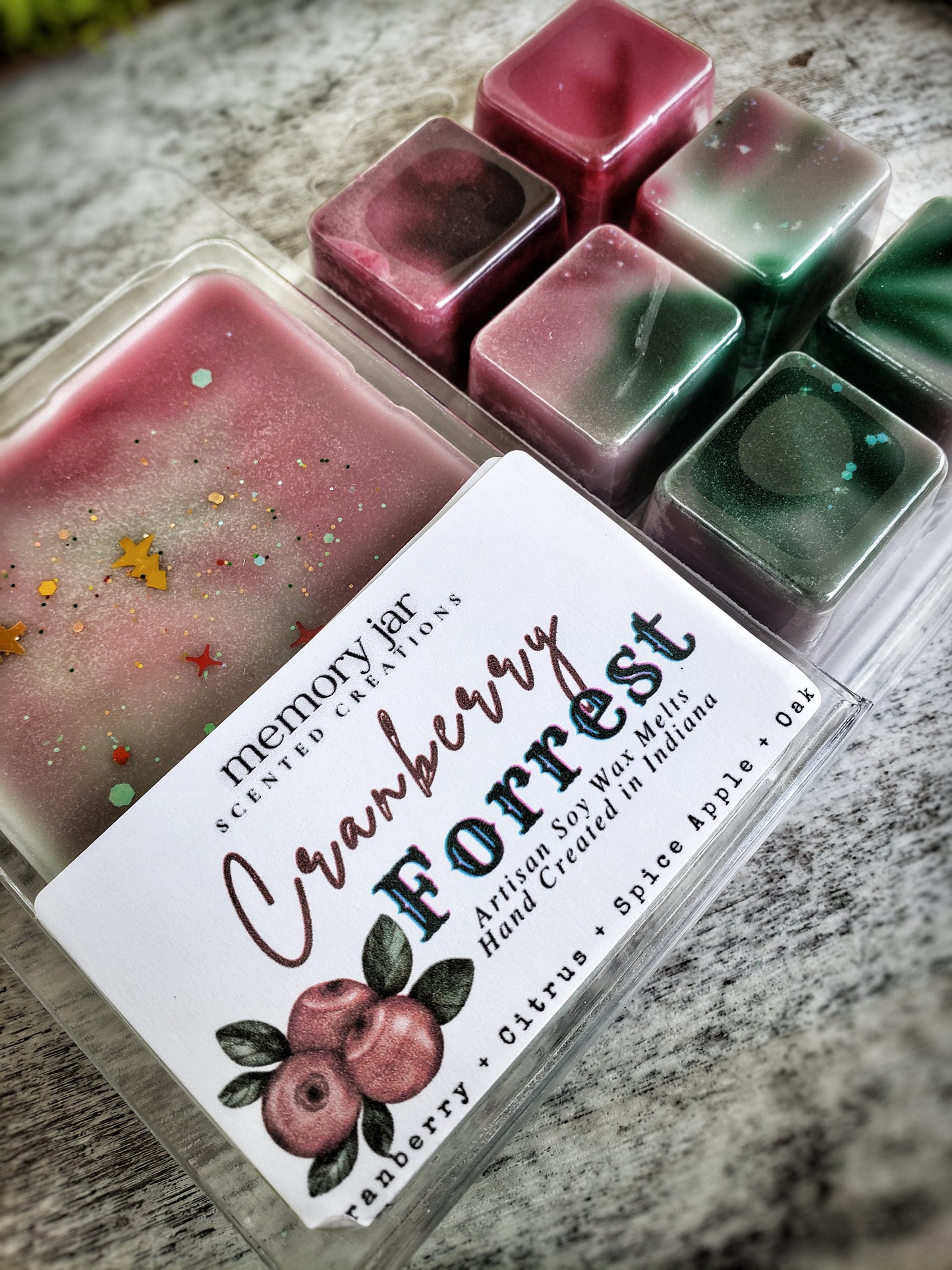Cranberry Forest Soy Wax Melts | Holiday Edition Clamshells