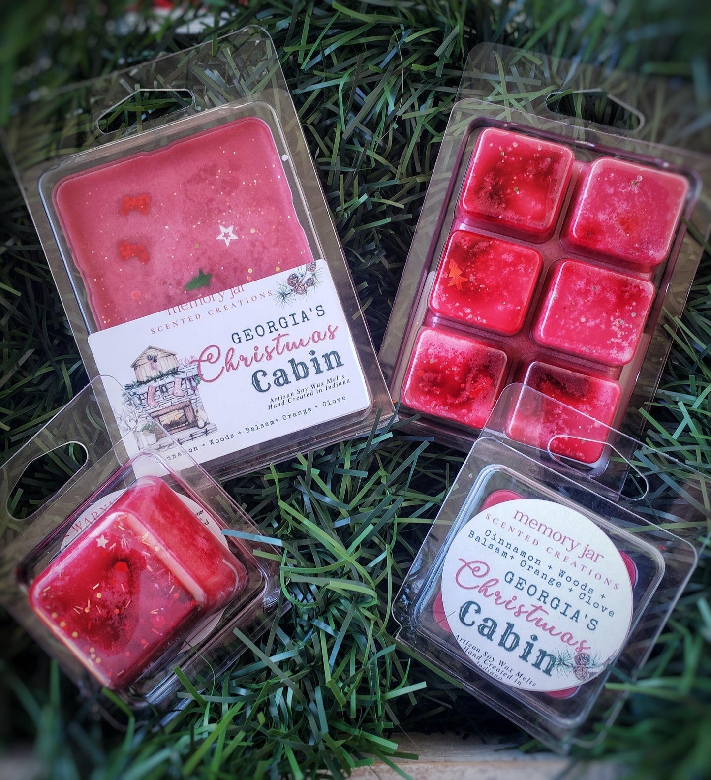 Georgia's Christmas Cabin Soy Wax Melts | Holiday Edition Clamshell