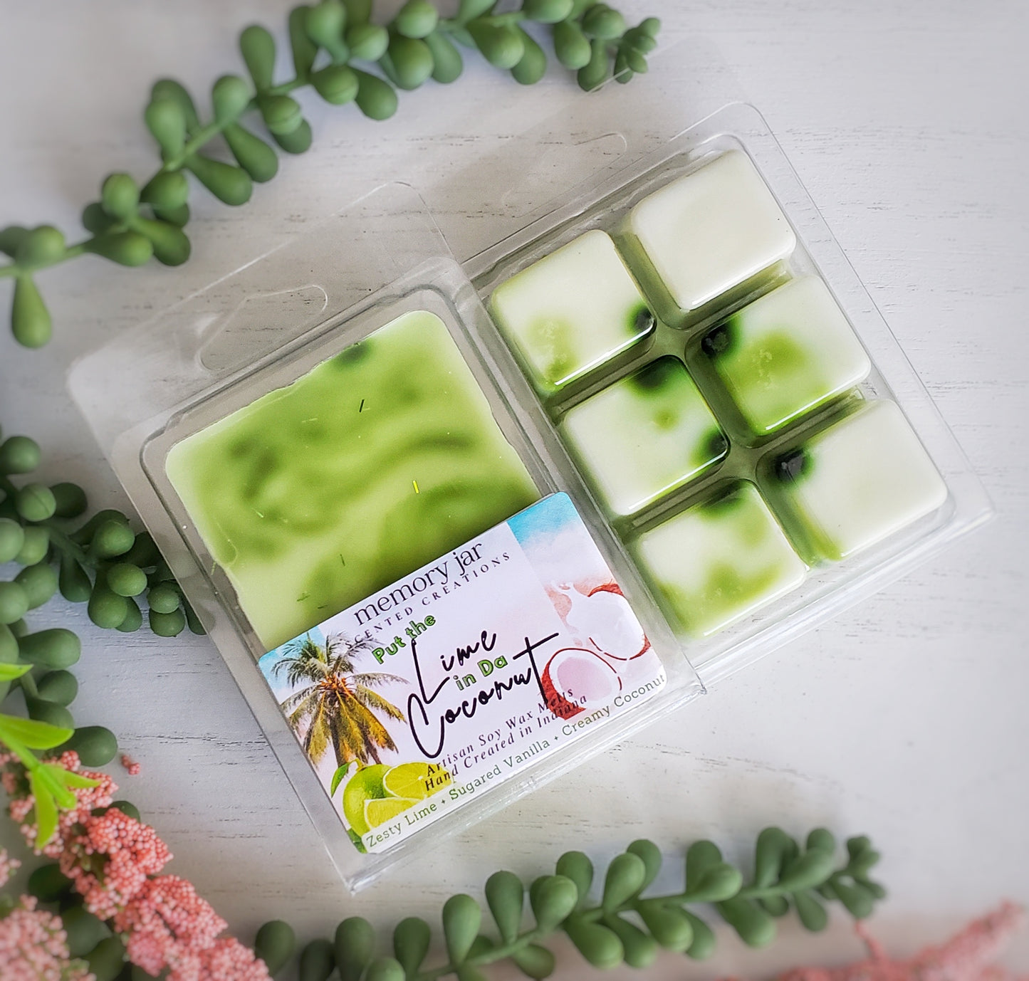 Put the Lime in Da Coconut | 2.7oz Clamshell | Soy Wax Melts | Beachy | The Nostalgia Collection
