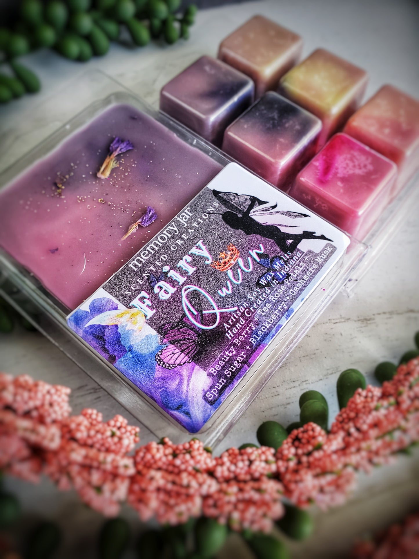 Fairy Queen | 2.7oz Clamshell | Artisan Soy Wax Melts | Fairy Tales & Folklore | Berries & Sugared Cashmere