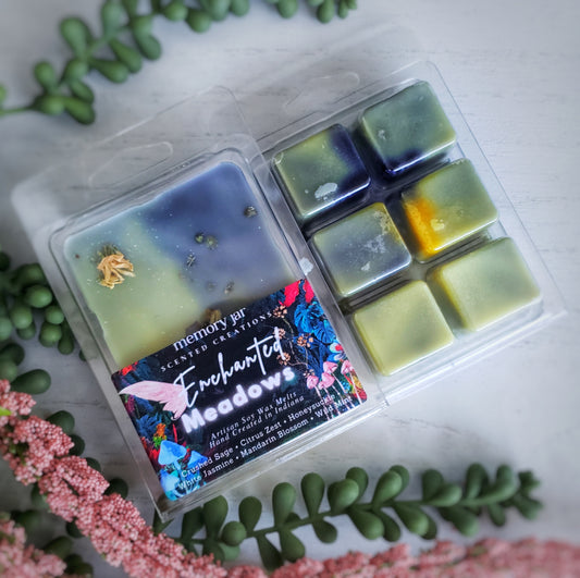 Enchanted Meadows | 2.7oz Clamshell | Artisan Soy Wax Melts | Fairy Tales & Folklore Collection | Cottagecore