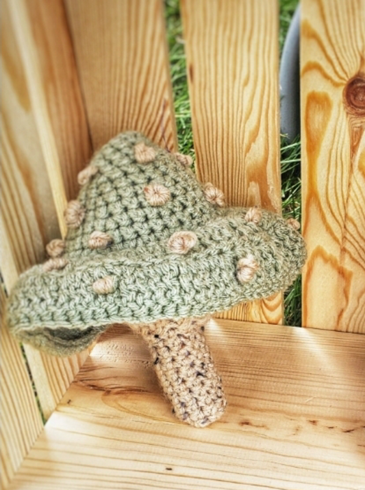 Medium Mushroom Amigurumi by Hanging by a Thread
