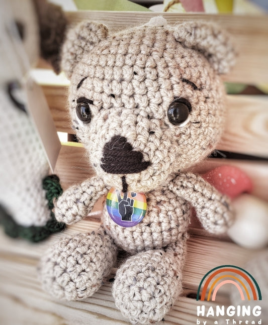 Teddy Bear Amigurumi by Hanging by a Thread