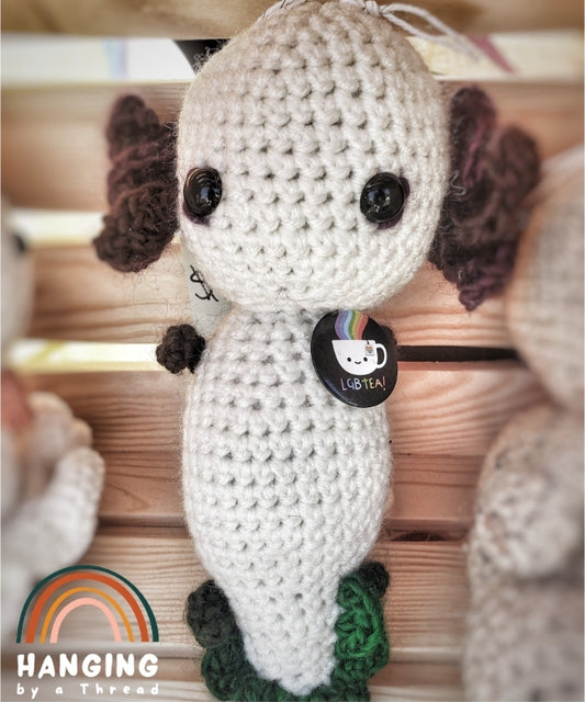 Axolotl Amigurumi by Hanging by a Thread