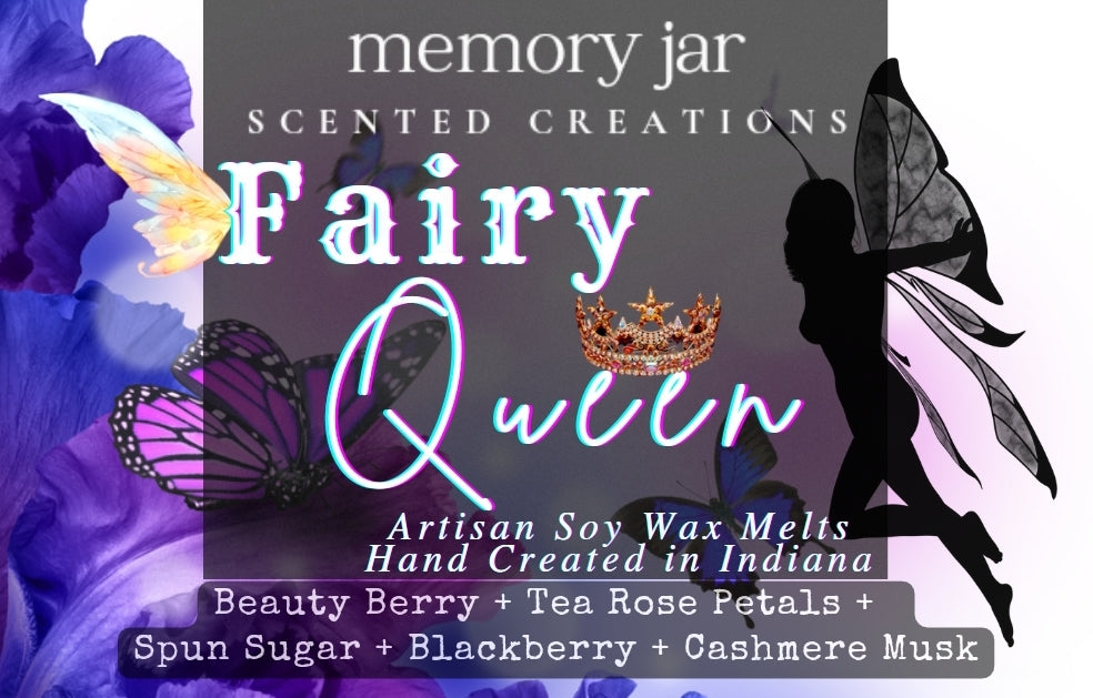 Fairy Queen | 2.7oz Clamshell | Artisan Soy Wax Melts | Fairy Tales & Folklore | Berries & Sugared Cashmere