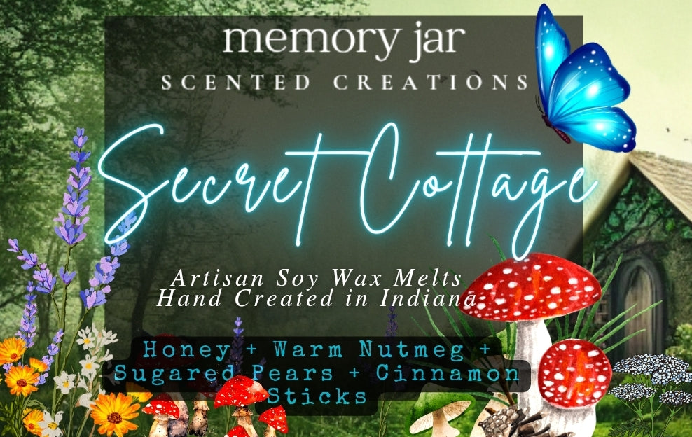 Secret Cottage | 2.7 oz Clamshell | Artisan Soy Wax Melts | Fairy Tales & Folklore