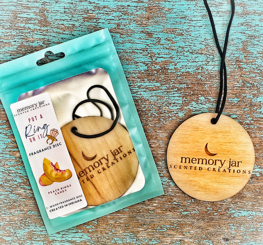 Put a Ring on it | Peach Rings Car Freshie | Wooden Fragrance Disc