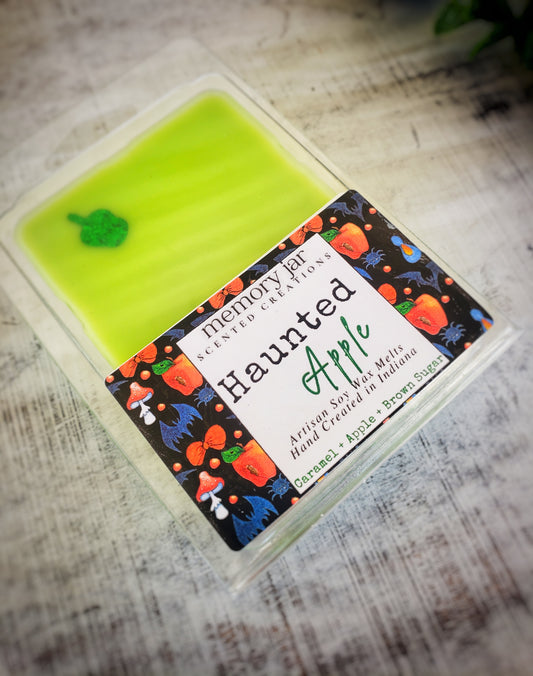 Haunted Apple | Soy Wax Melts Clamshell | Spooky Collection | Caramel Apple