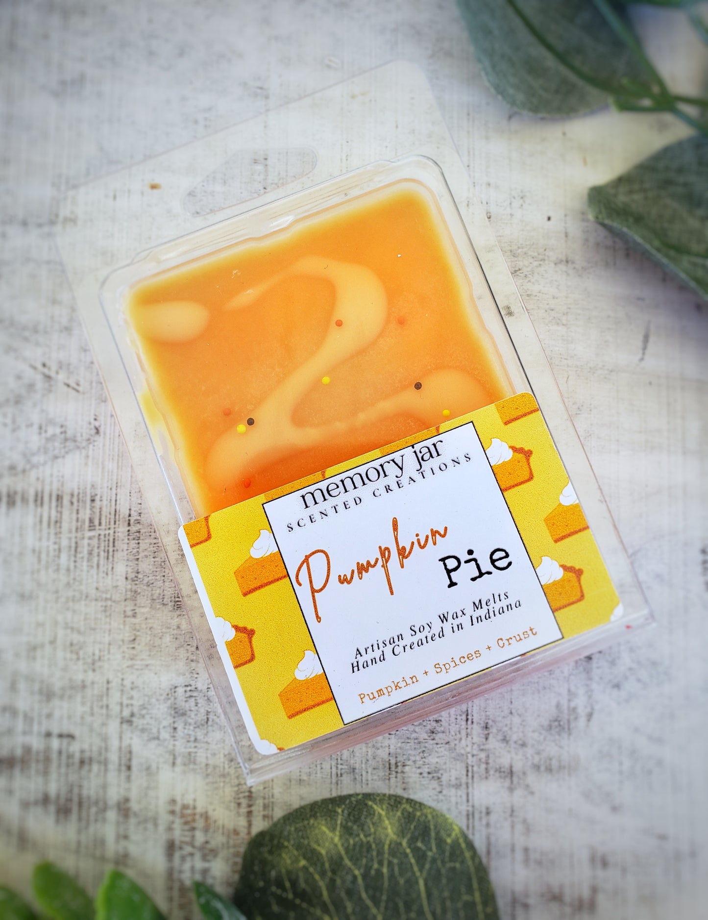 Pumpkin Pie | Soy Wax Melts Clamshell | The Autumn Collection