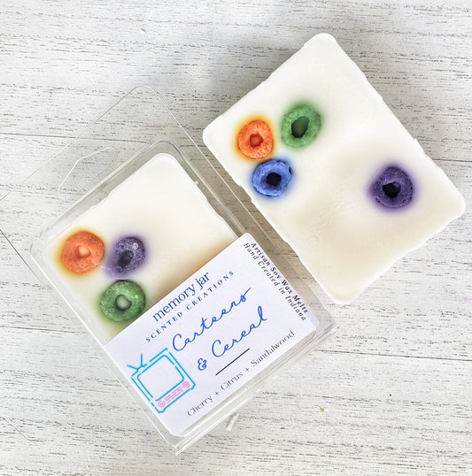 Cartoons & Cereal | Fruit Loops | 2.7oz Clamshell | Artisan Soy Wax Melts | The Nostalgia Collection
