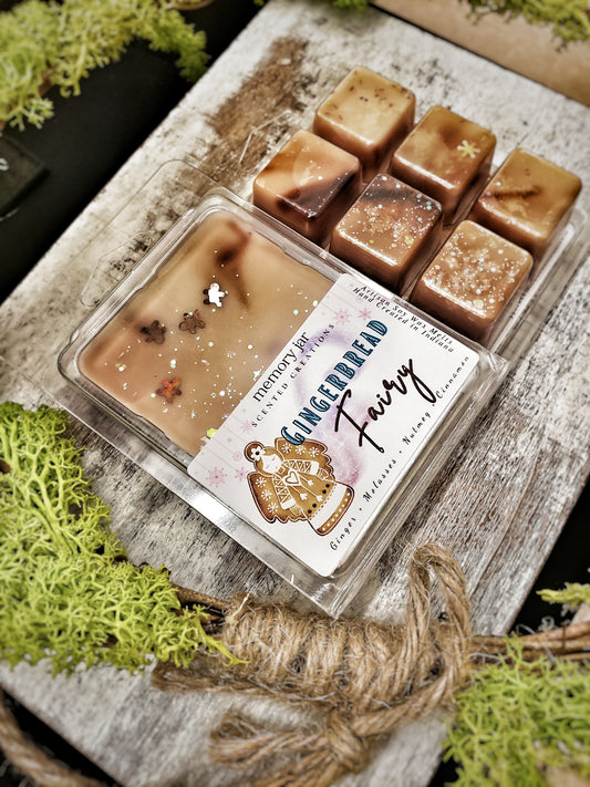 Gingerbread Fairy Soy Wax Melt | Holiday Edition Clamshell