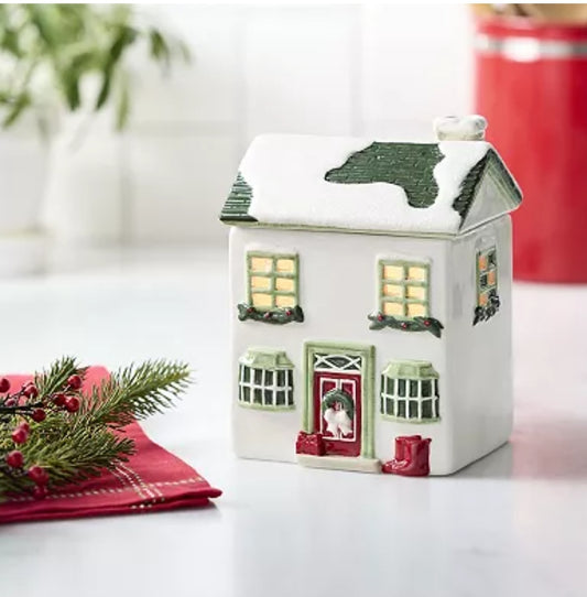 Decorated Winter House Illuminated Wax Warmer